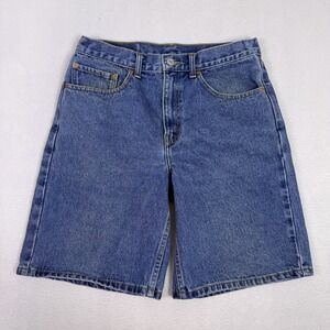 Levi's 550 Mens Size 33 Relaxed Fit Blue Denim Shorts Jorts Vintage Y2K